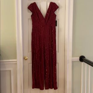 NWT Burgundy sequin jumper